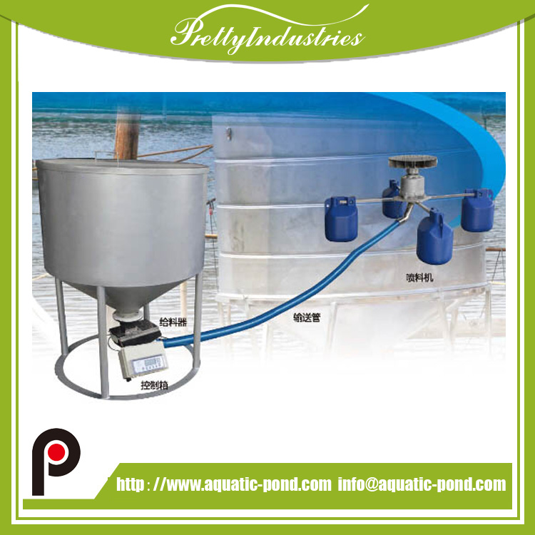 Fish farm feeding machine