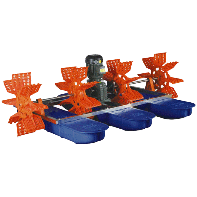 Paddle wheel aerator